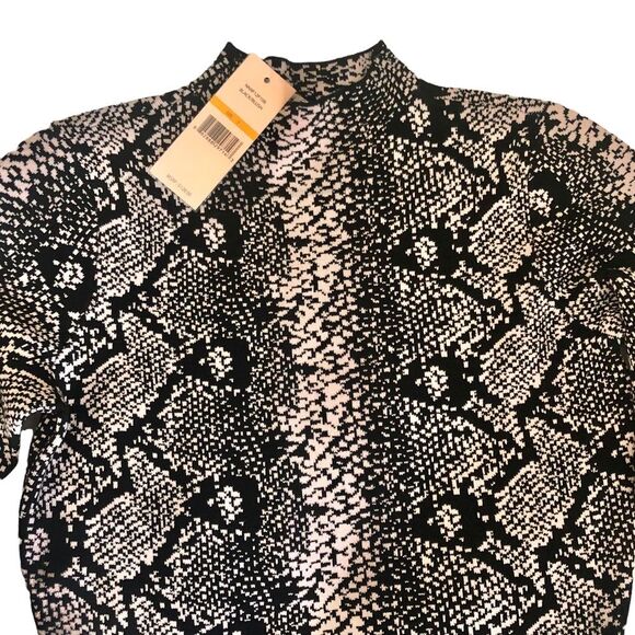 Nanette Lepore Sweater Dress Snake Print Small - Picture 6 of 11
